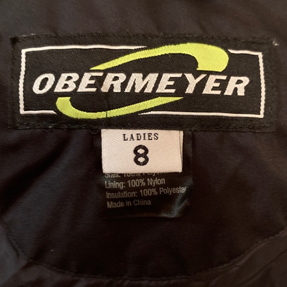 Black & White Obermeyer Ski/Snowboarding Jacket - Size 8 - Picture 4 of 6